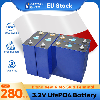EU PL CN USA DDP Lifepo4 Pin EVE LF280K Vòng đời 6000 lần Có sẵn