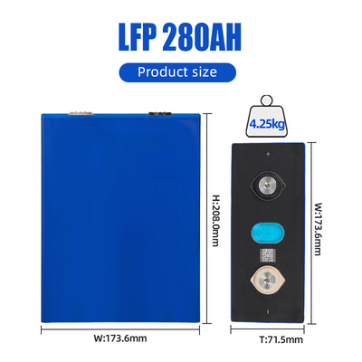 Lifepo4 280Ah 3.2V280Ah Lưu trữ năng lượng Pin Lithium lăng trụ cho hệ thống năng lượng mặt trời